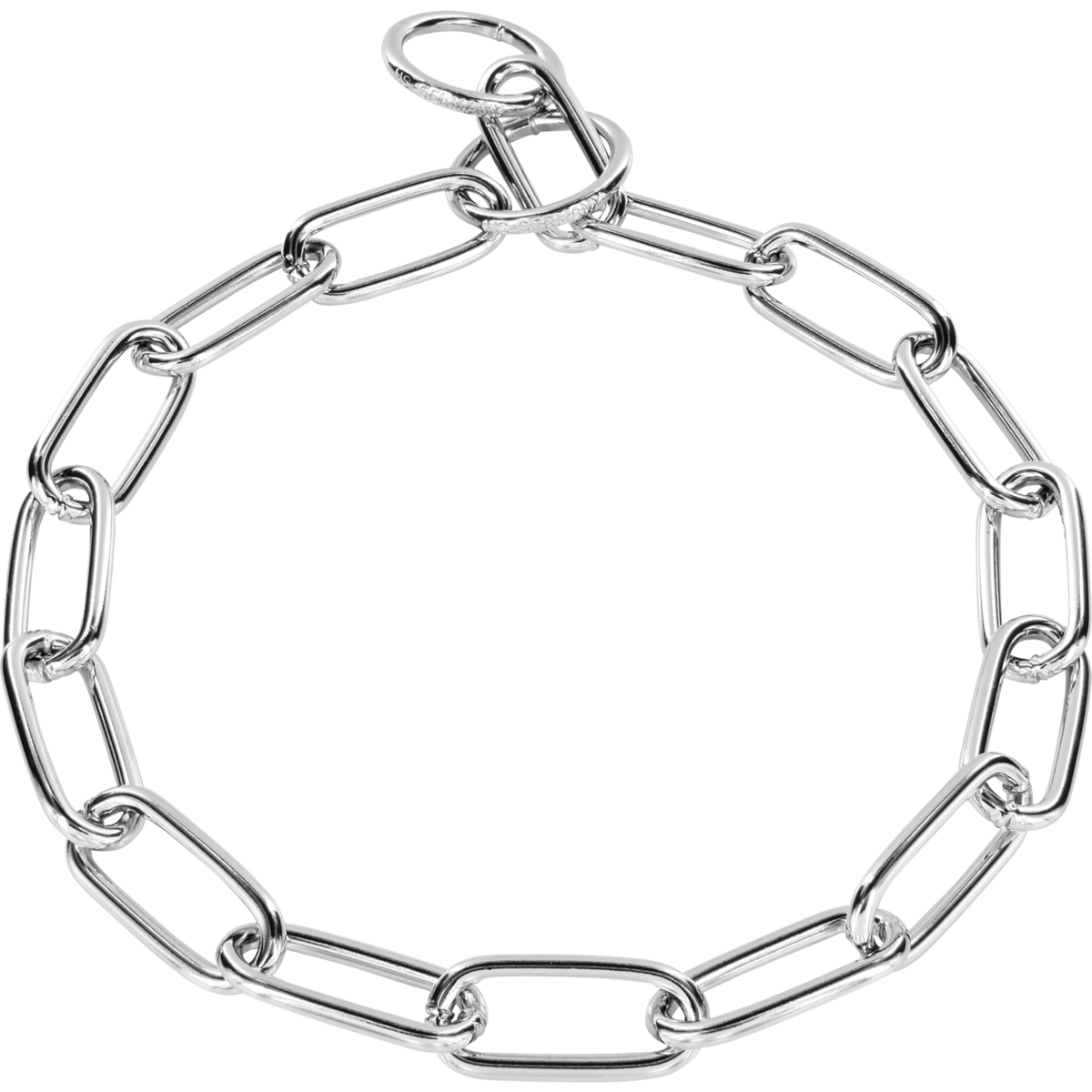 Łańcuszek Herman Sprenger - długie ogniwo 4 cm - stal chromowana - 4 mm
