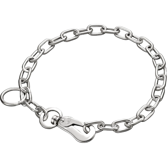 Łańcuszek z karabińczykiem chromowany 3mm