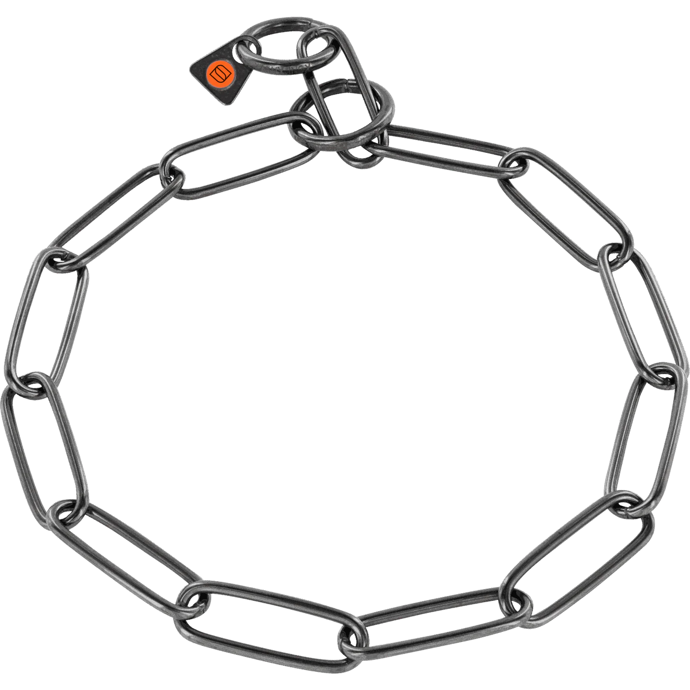 Łańcuszek stal nierdzewna czarny długie ogniwo 3 mm lekki