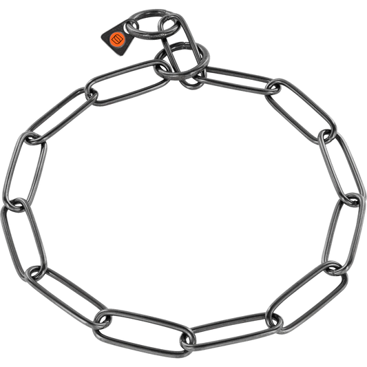 Łańcuszek stal nierdzewna czarny długie ogniwo 3 mm lekki