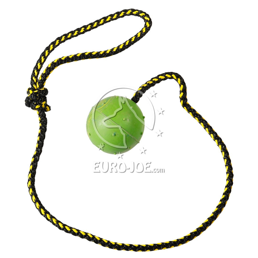 Hard rubber ball with durable string 60 cm