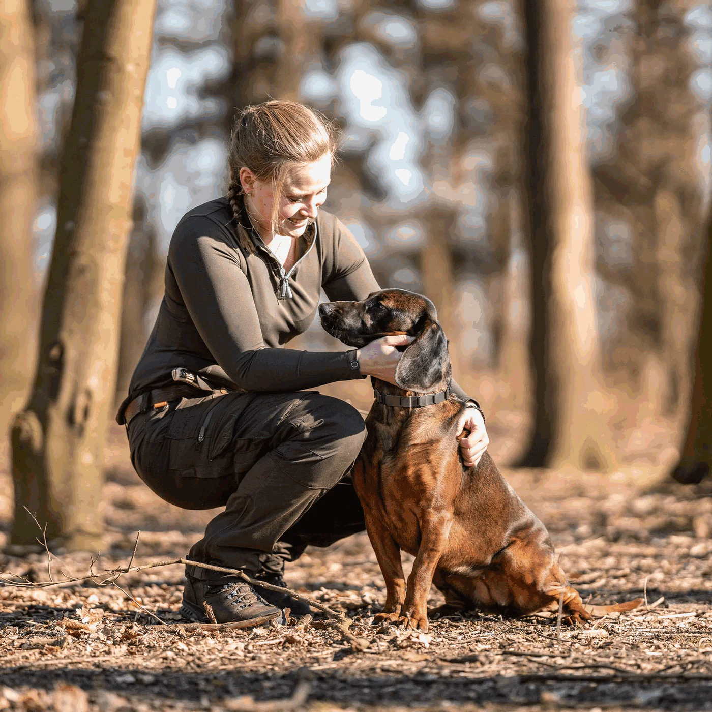 Kolczatka Neck-Tech sport stal nierdzewna czarny mat 60 cm
