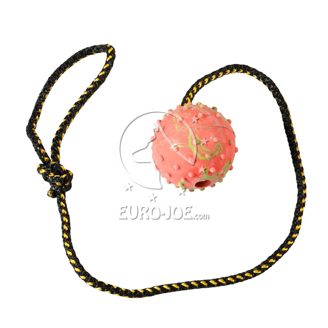 Hard rubber ball with durable string 60 cm