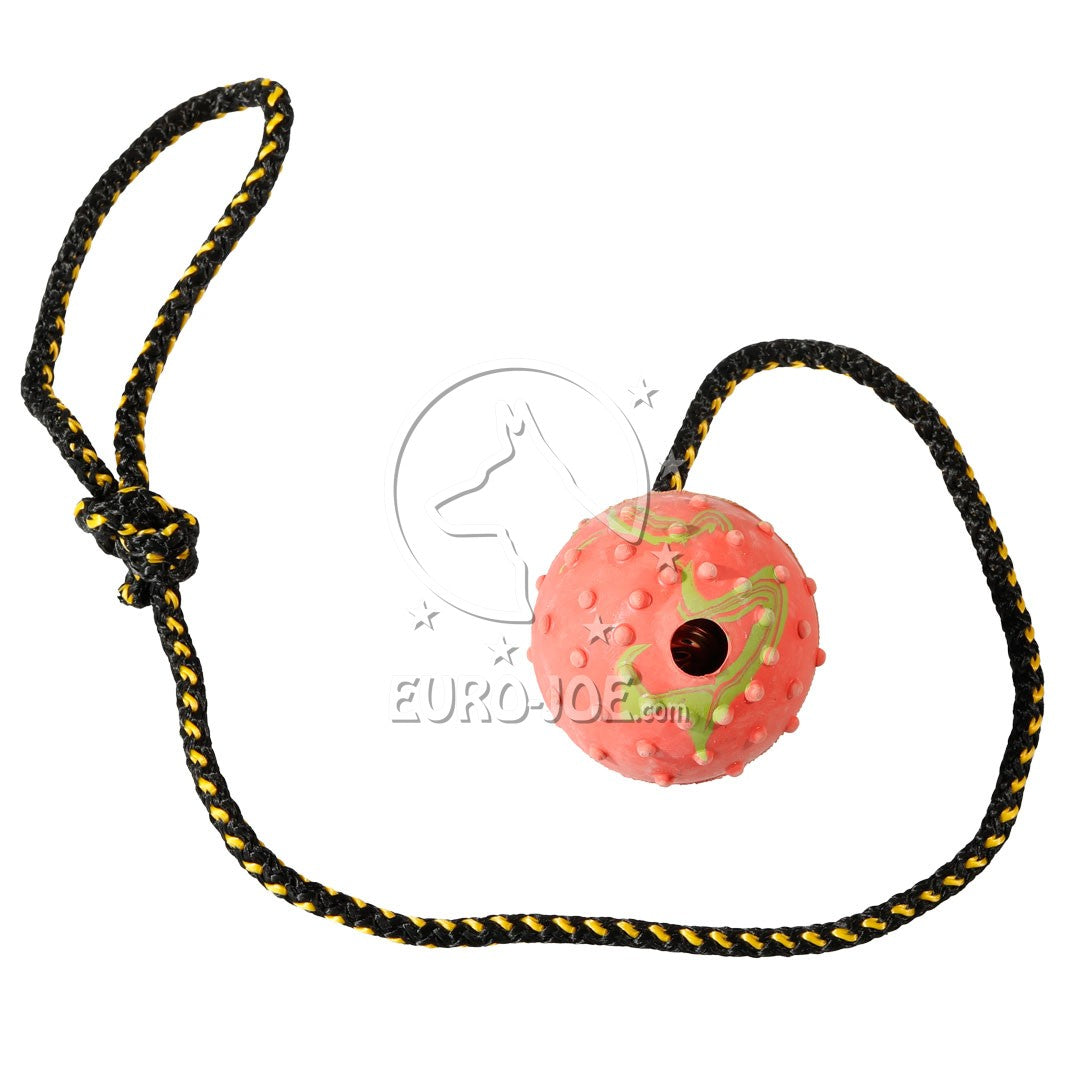 Hard rubber ball with durable string 60 cm