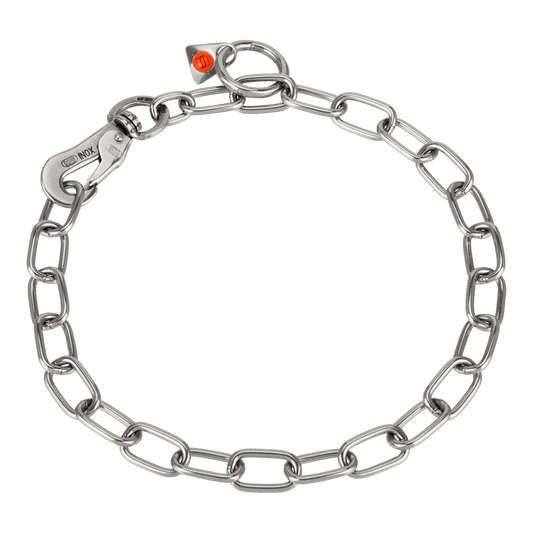 Łańcuszek z karabińczykiem stal nierdzewna 3mm