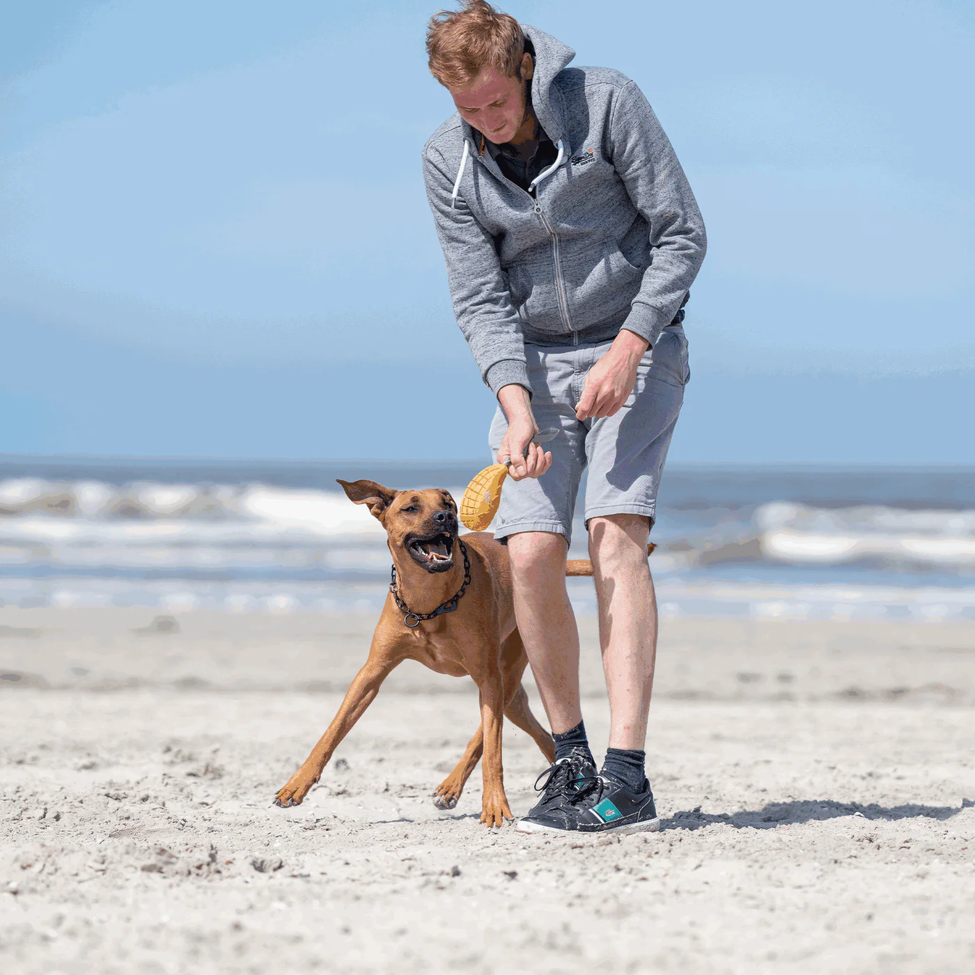 Chain with carabiner stainless steel 3mm