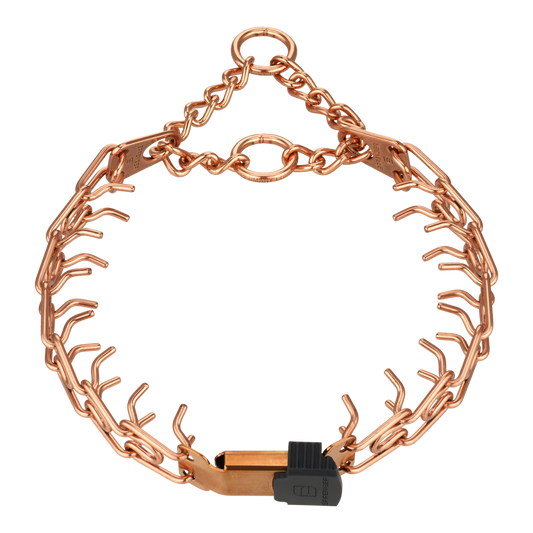 Kolczatka treningowa Herman Sprenger ULTRA-PLUS - zaciskowa - krótkie ogniwa - zapięcie ClickLock na środku - Curogan - 50 cm / 3 mm