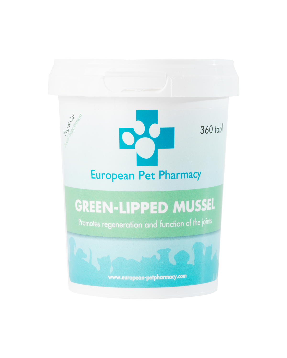 European Pet Pharmacy Green-lipped Mussel 360 tabletek - małż nowozelandzki na stawy psa