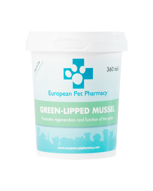 European Pet Pharmacy Green-lipped Mussel 360 tabletek - małż nowozelandzki na stawy psa