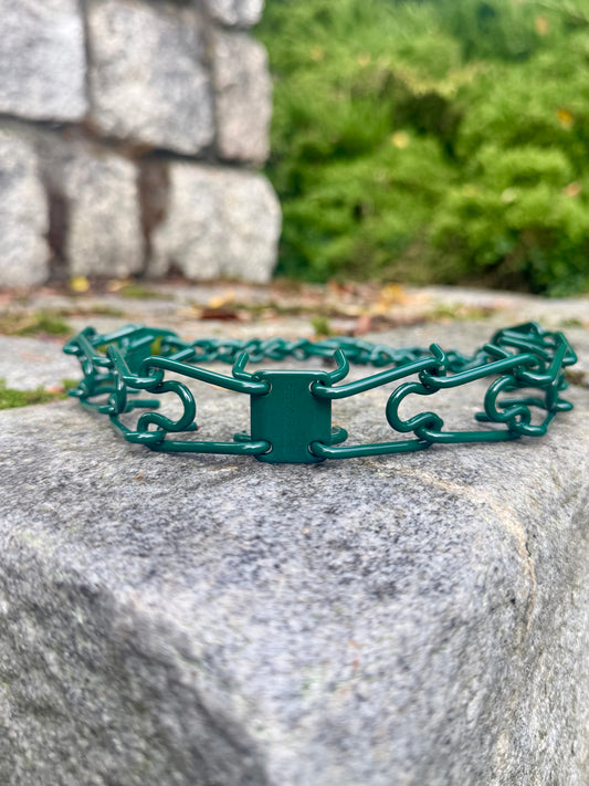 Herman Sprenger ULTRA-PLUS personalised prong collar - Bottle green