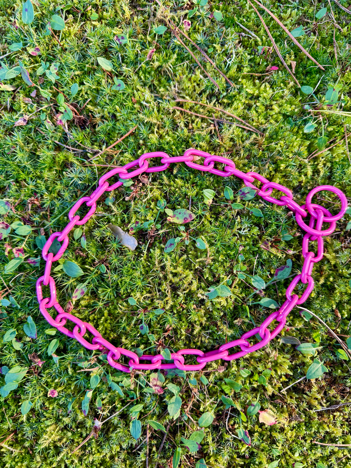Herman Sprenger personalised fur saver chain - Hot pink