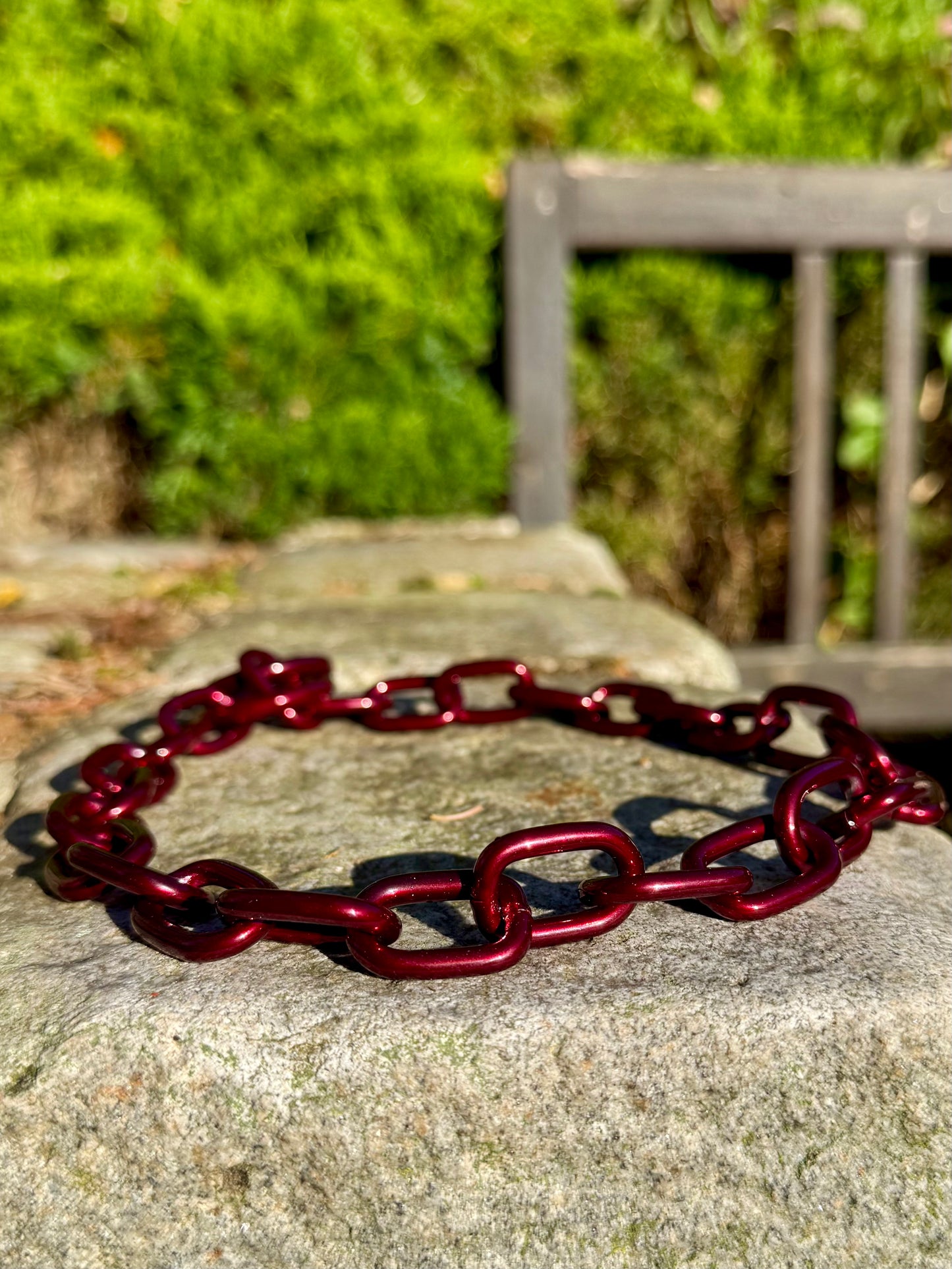 Herman Sprenger personalised fur saver chain - Burgundy
