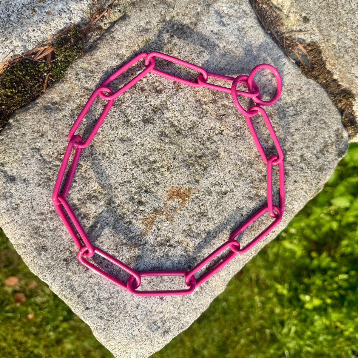Herman Sprenger personalised fur saver chain - Hot pink