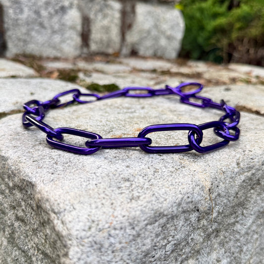 Herman Sprenger personalised fur saver chain - Candy purple