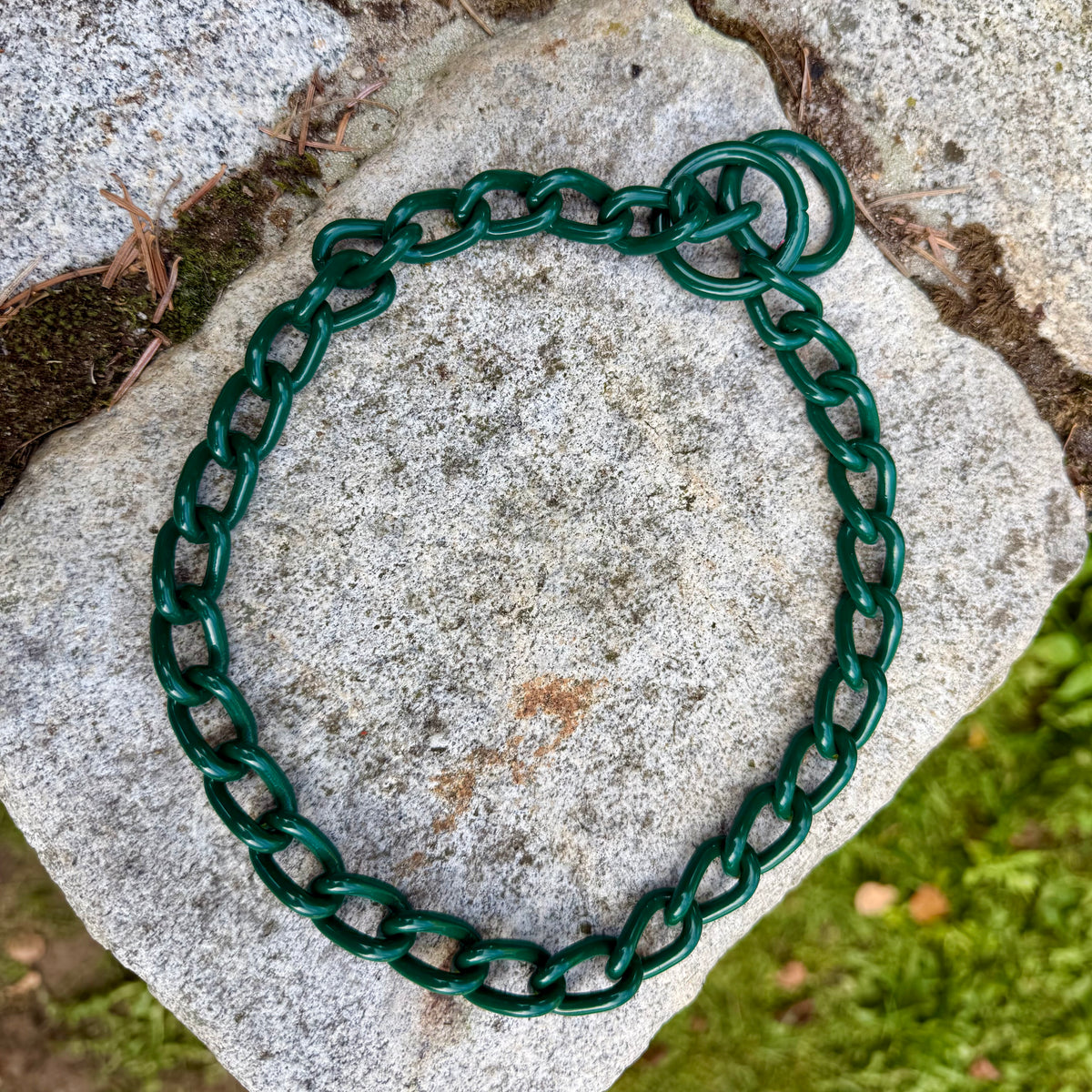 Herman Sprenger personalised fur saver chain - Bottle green