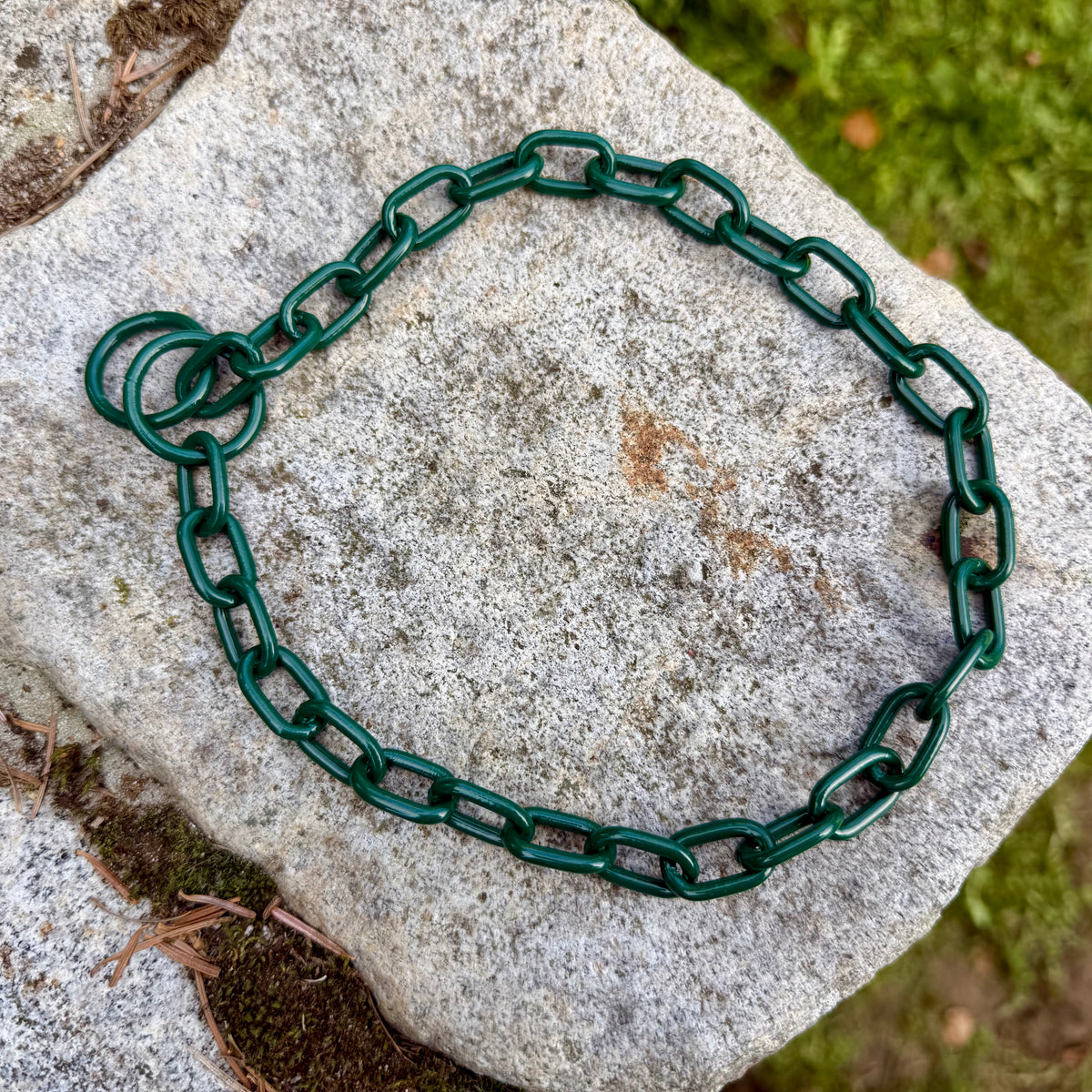 Herman Sprenger personalised fur saver chain - Bottle green