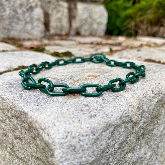 Herman Sprenger personalised fur saver chain - Bottle green