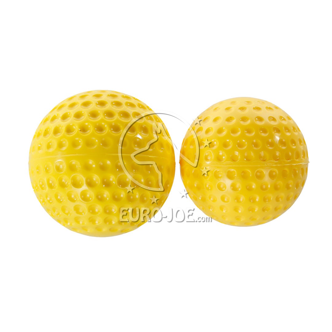 Piłka gumowa Euro Joe Yellow Super Ball - na sznurku