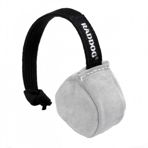 Small leather ball on a string