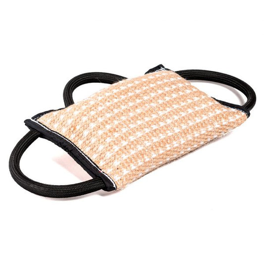 Jute wedge with 3 handles