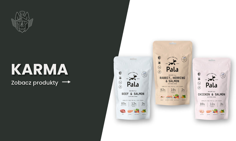 Karma i przysmaki Pala Pet Foods w opakowaniach