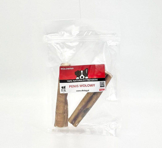 Gryzak naturalny dla psa DK DOG - penis wołowy 15 cm - 2 szt