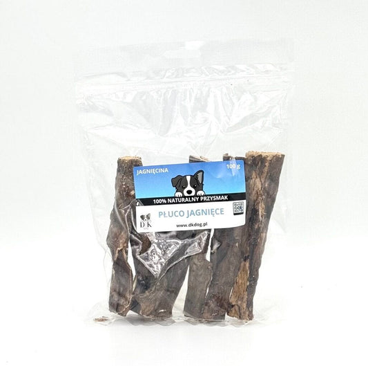 Gryzak naturalny dla psa DK DOG - płuco jagnięce - 100 g