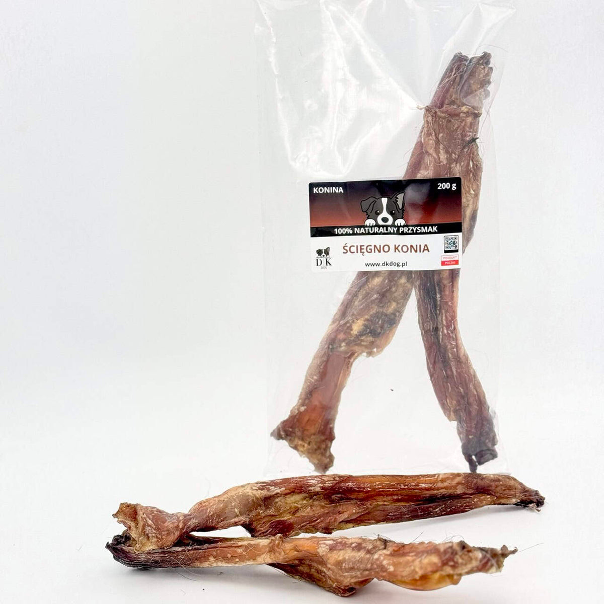 Gryzak naturalny dla psa DK DOG - ścięgno konia - 200 g